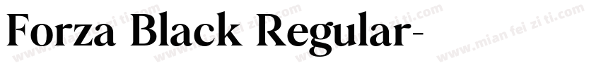 Forza Black Regular字体转换